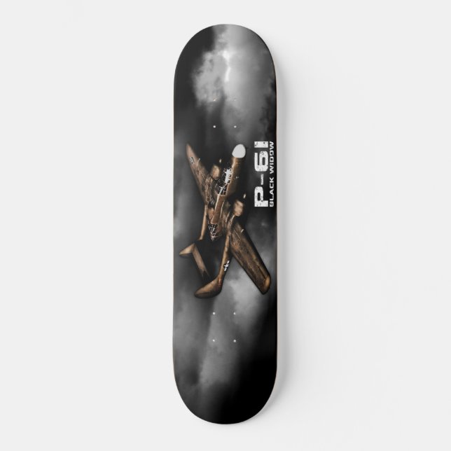 Skateboard Viuda negra P-61 (Anverso)