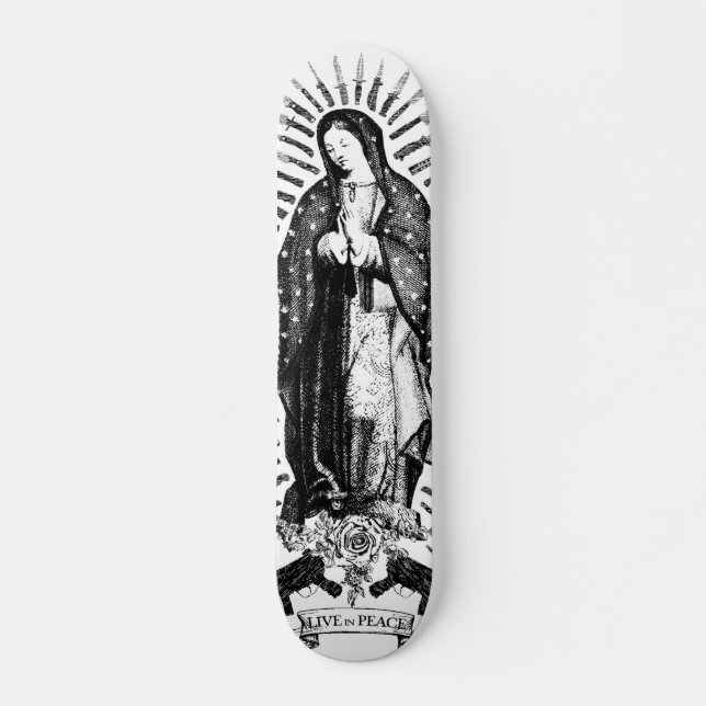 SKATEBOARD VIVA EN PAZ (Anverso )