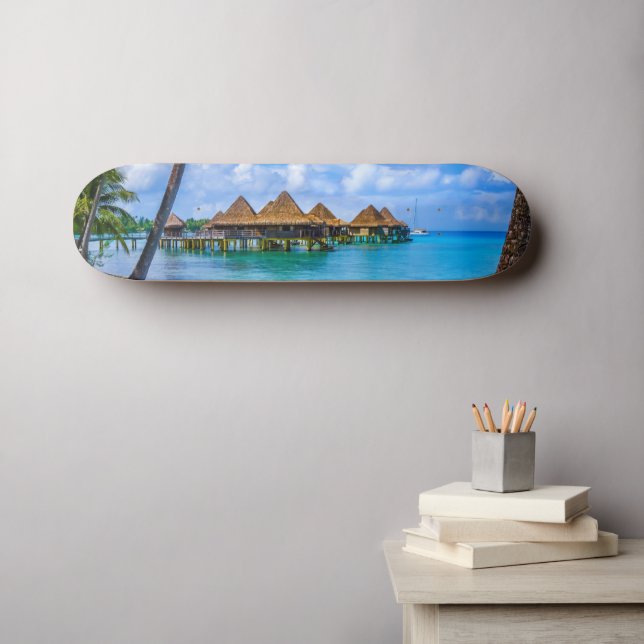 Skateboard Viviendo en el agua (Arte de pared (horz))