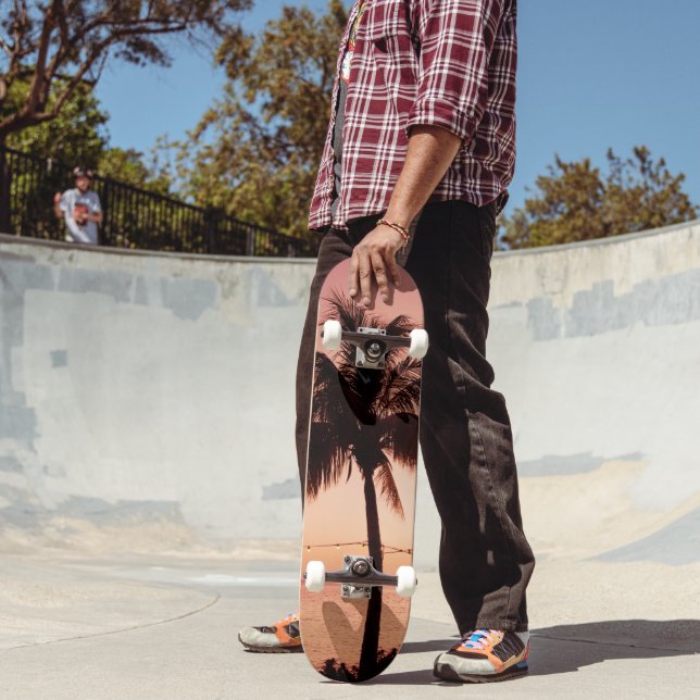 Skateboard Vivo sueño de árbol de palmeras #4 #pared #tropica (Exterior 2)