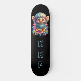 Skateboard *~* Volante de barba AP89 Neon Rainbow Inicials Fl