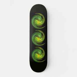 Skateboard VORTEX LUMINOSO, verde amarillo negro