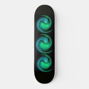 Skateboard VORTEX LUMINOSO, verde azul negro