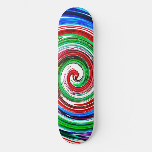 Skateboard Vórtice colorido (Anverso)