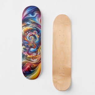 Skateboard Vórtice de color dinámico