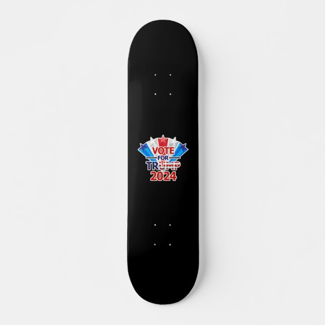 Skateboard Votar por las estrellas de Trump 2024 (Anverso )