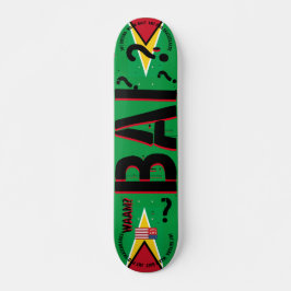 Skateboard ¿WAAM BAI? JMT GUYANA 7 Placa de patinaje para 3/4