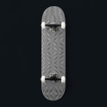 Skateboard WAB Echo D<br><div class="desc">cubierta de skateboard con motivos de rombo con ramas de colores blanco y negro</div>