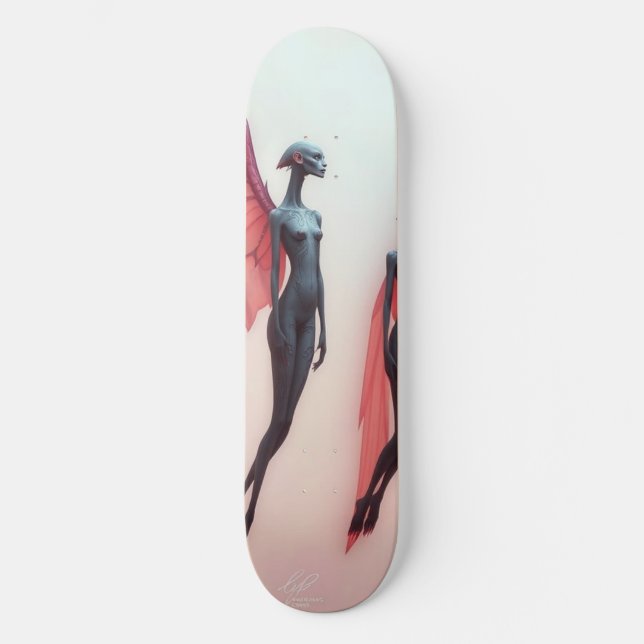 Skateboard „Wächterinnen der Zwischenwelt“   (Anverso)