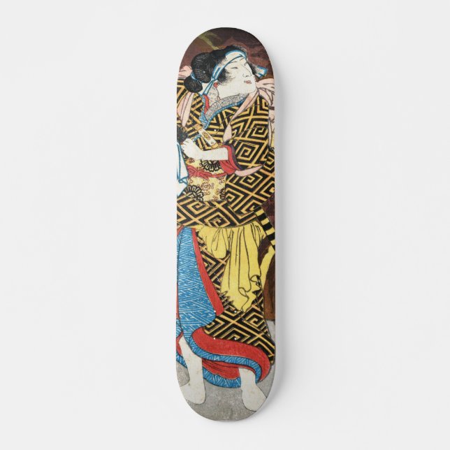 Skateboard Wada yoshimori tomozen yamabuki arte en madera (Anverso )