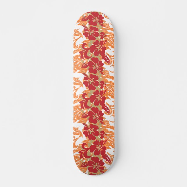 Skateboard Waikoloa Hawaiana Hibiscus Floral Etched (Anverso )