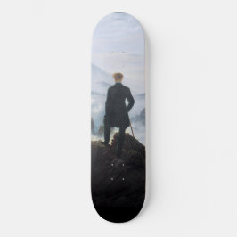 Skateboard Wanderer encima del mar de niebla (por C.D. Friedr