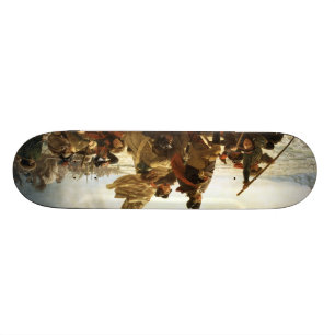 Skateboard Washington cruza el Delaware