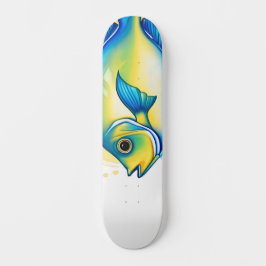 Skateboard Watercolor Series: Angelfish