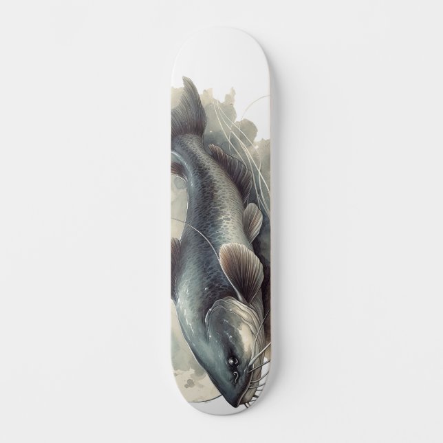 Skateboard Watercolor Series: Catfish (Anverso)