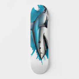 Skateboard Watercolor Series: Shark