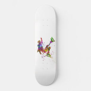 Skateboard watercolor skater