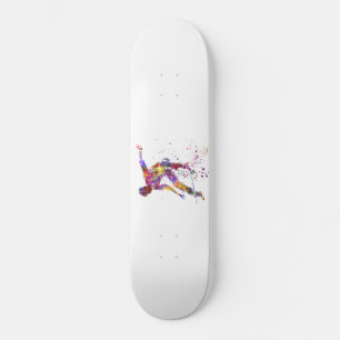 Skateboard watercolor skater