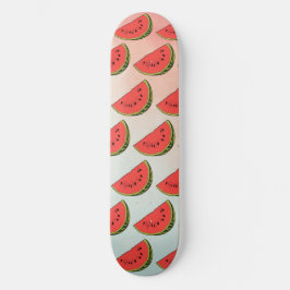 Skateboard Watermelon Fruit Art