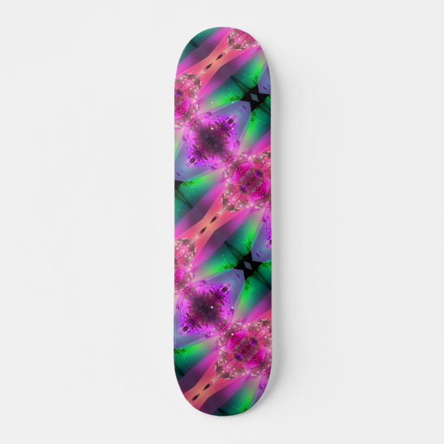 Skateboard Watermelon Tourmaline Neon Green Hot Pink Resumen (Anverso )