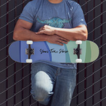 Wavy Modern Design Light Blue Personalizado Texto