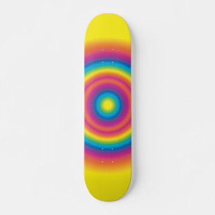 Skateboard Weird Rainbow Round Skyboard