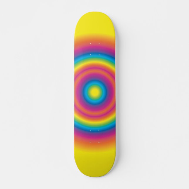 Skateboard Weird Rainbow Round Skyboard (Anverso )