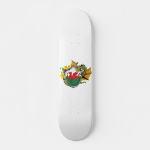 Skateboard Welsh Dragon Flag
