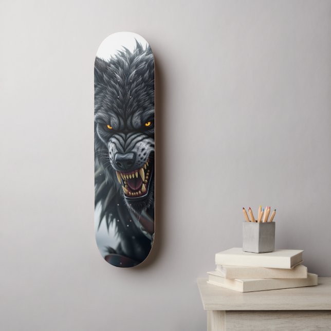 Skateboard Werewolf (Arte de la pared)