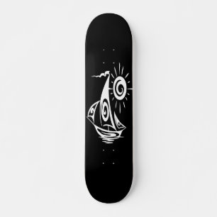 Skateboard Whimsical Lazy Sailboat