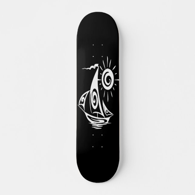 Skateboard Whimsical Lazy Sailboat (Anverso )