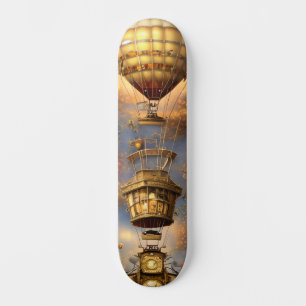 Skateboard Whimsical Steampunk Hot Air Balloon