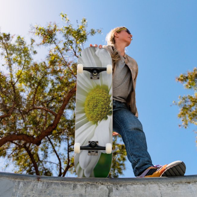 Skateboard White Daisies (Exterior 1)