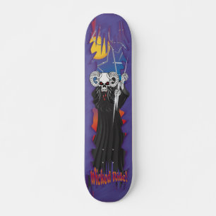 Skateboard Wicks Skull