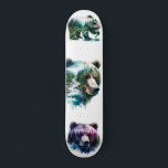 Skateboard Wilderness Grizzly Bears<br><div class="desc"># fierce acuarela salvaje osos osos pardos.</div>