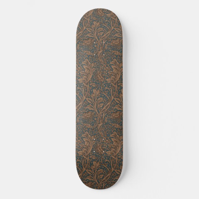Skateboard William Morris Arcadia Floral Pattern Classic (Anverso)