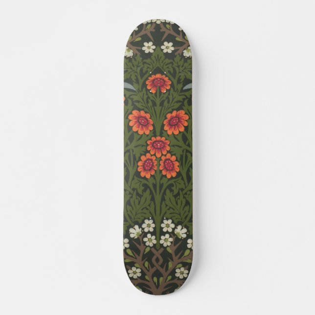 Skateboard William Morris Blackthorn Garden Flower Classic (Anverso )