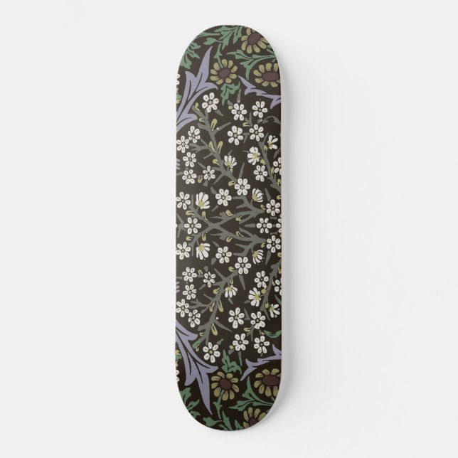 Skateboard William Morris Blackthorn Tapestry Floral (Anverso)