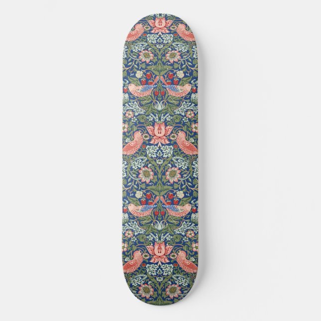 Skateboard William Morris Fruta Robada Coral Marina (Anverso)
