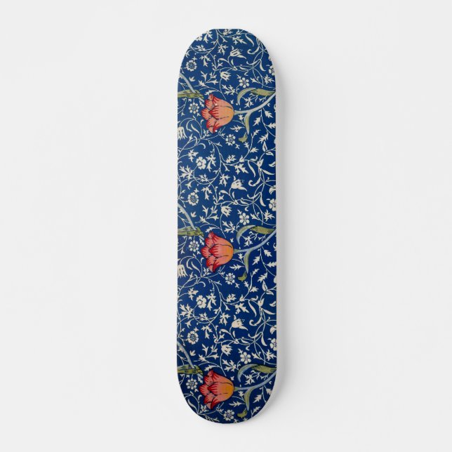 Skateboard William Morris Medway Blue Floral (Anverso )