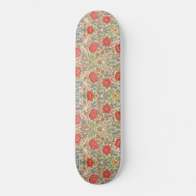 Skateboard William Morris "Rosa" (Anverso)