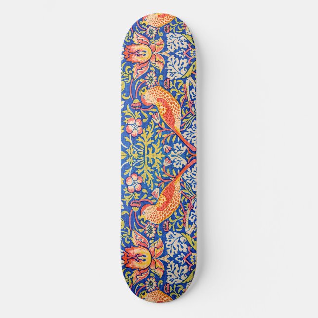 Skateboard William Morris Strawberry ladrón famoso cuadro (Anverso)