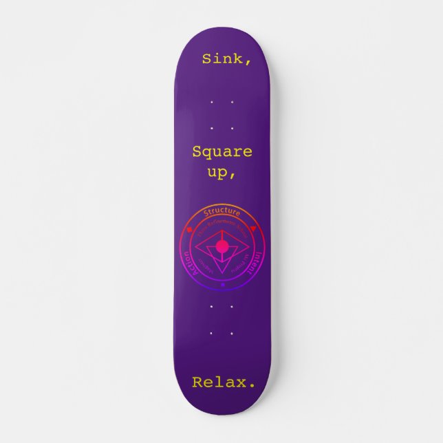 Skateboard Wing Chun Training Deck (Purple) (Anverso )