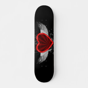 Skateboard Wing Heart