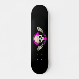 Skateboard Wing Skull - Pink