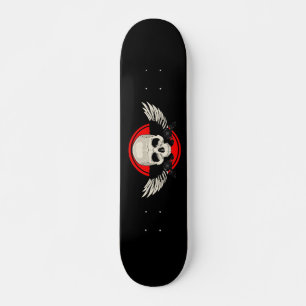 Skateboard Wing Skull - RED