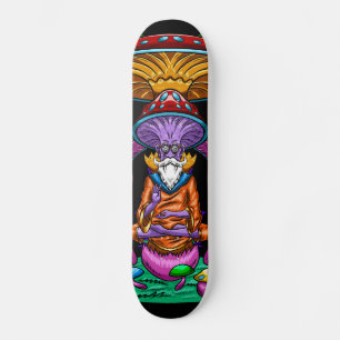 Skateboard Wizard Mushroom Head