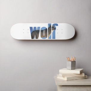 Skateboard Wolf Animal Simple Modern Blue Sky Photograph Skat