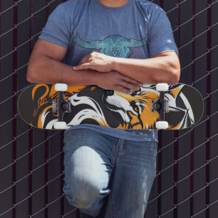 Skateboard Wolf, Arte Resumen.