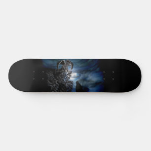 Skateboard Wolf Moon - Wolf con Golem